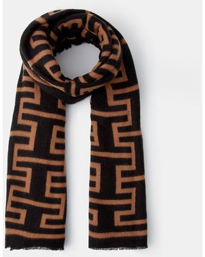 Accessorize Geometric Print Blanket Scarf - White