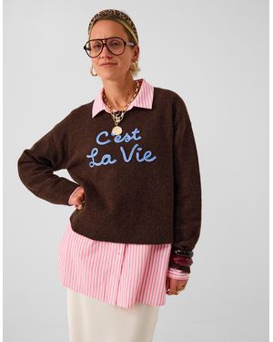 Accessorize X Good Manners C'Est La Vie Jumper - Red