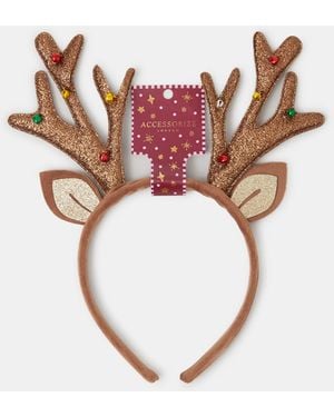 Accessorize Christmas Reindeer Antlers Headband - Pink