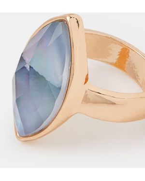 Accessorize Statement Resin Gemstone Ring - Natural