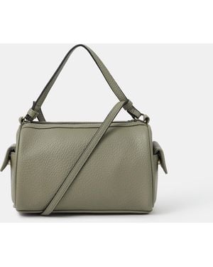 Accessorize Faux Leather Crossbody Bag - Metallic