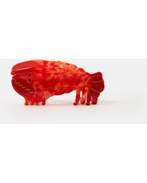 Accessorize Lobster Claw Clip - Red