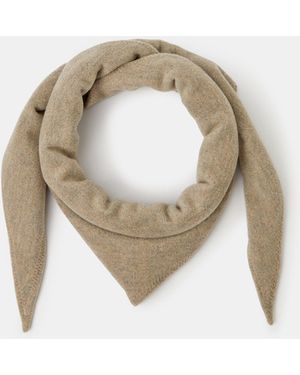 Accessorize Large Knitted Triangle Scarf - Metallic