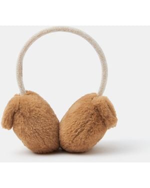 Accessorize Sausage Dog Earmuffs - White