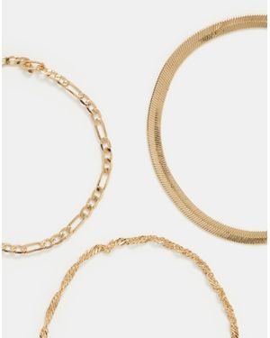 Accessorize 3-Pack Delicate Chain Bracelets - Blue