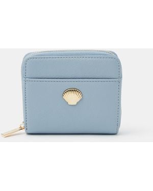 Accessorize Shell Compact Purse - Blue