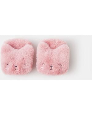 Accessorize Fluffy Cat Mittens - Pink