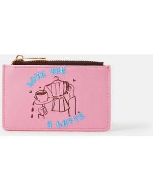 Accessorize Love You A Latte Card Holder - Pink