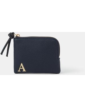 Accessorize Initial Coin Purse - Blue