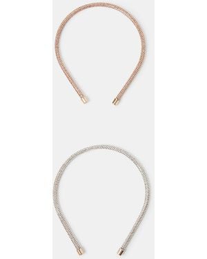 Accessorize 2-Pack Diamanté Headbands - Multicolour