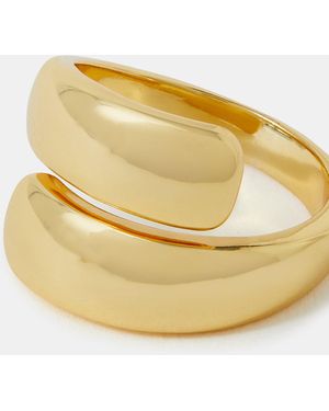 Accessorize 14Ct-Plated Chunky Wrap Ring - Metallic