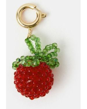 Accessorize Tomato Beaded Charm - White