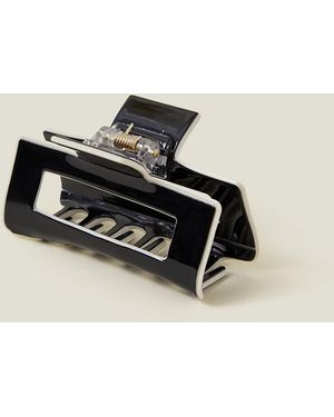 Accessorize Contrast Claw Clip - Black
