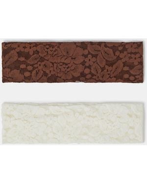 Accessorize 2-Pack Lace Bando Headbands - Multicolour