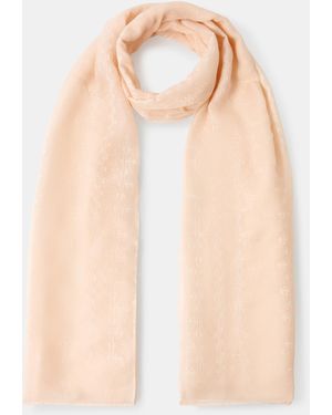 Accessorize Stitch Detail Lightweight Scarf - Natural
