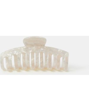 Accessorize Pearlescent Claw Clip - White