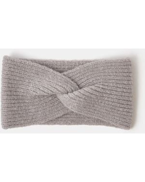 Accessorize Soft Knit Bando Headband - Grey