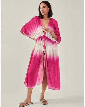 Accessorize Maxi Pleated Kaftan - Pink