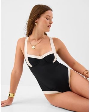 Accessorize Mono Underwire Shaping Swimsuit - Black