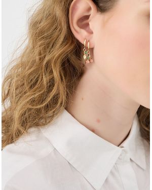 Accessorize 3-Pack Fruit Gemstone Huggie Hoop Earrings - Natural
