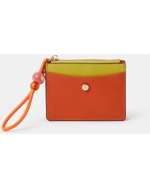 Accessorize Colourblock Beaded Purse - Orange