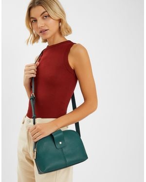 Accessorize Double-Zip Cross Body Bag - Green