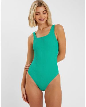 Accessorize Crinkle Swimsuit - Green