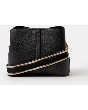 Accessorize Webbing Strap Crossbody Bag - Black
