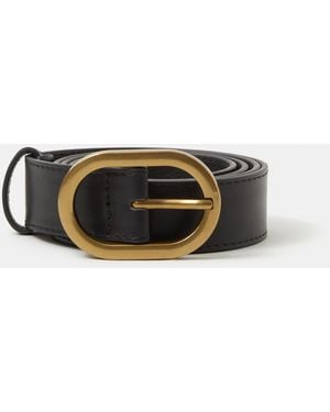 Accessorize Oval Buckle Belt - Black