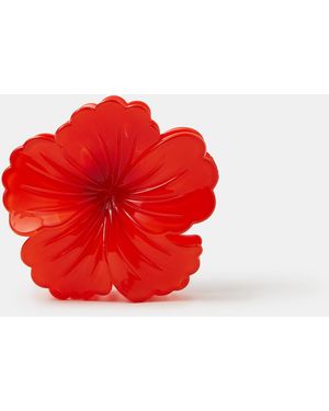 Accessorize Hibiscus Flower Claw Clip - Red