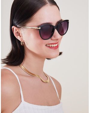 Accessorize Metal Arm Classic Sunglasses - Pink