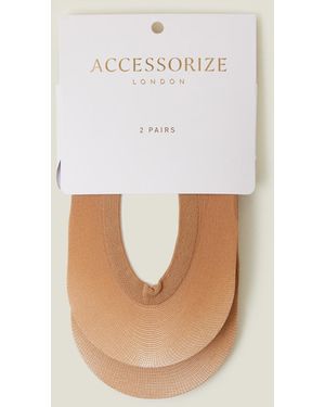 Accessorize 2-Pack Footsie Socks - White