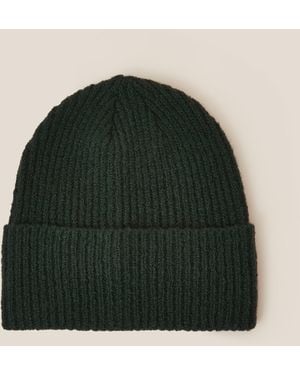 Accessorize Classic Knitted Soho Beanie Hat - Green