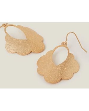 Accessorize Textured Cloud Drop Earrings - Natural