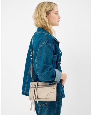 Accessorize Faux Leather Crossbody Bag - Blue