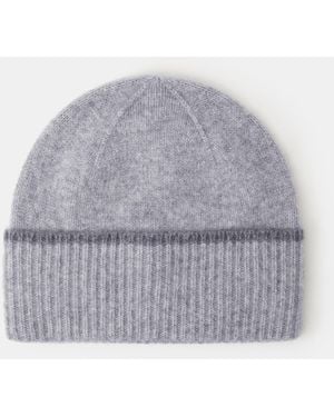 Accessorize Wool & Cashmere Blend Beanie Hat - Grey