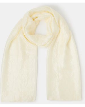 Accessorize Lightweight Shimmer Scarf - Natural