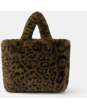 Accessorize Leopard Faux Fur Tote Bag - Multicolour