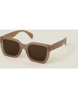 Accessorize Milky Square Sunglasses - Natural