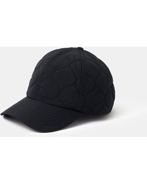 Accessorize Water-Resistant Quilted Rain Cap - Blue