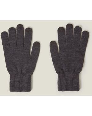 Accessorize Long Cuff Touchscreen Gloves - Grey
