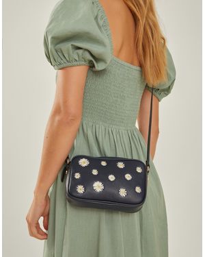 Accessorize Daisy Faux Leather Cross-Body Bag - Blue