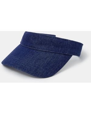 Accessorize Denim Sun Visor - Blue