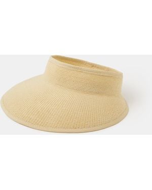 Accessorize Woven Sun Visor - Natural