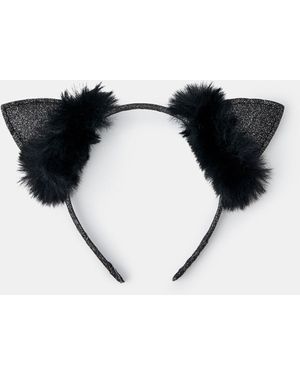 Accessorize Halloween Cat Ears Headband - Black