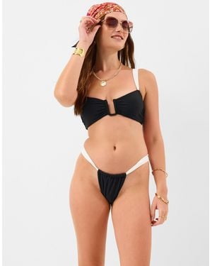 Accessorize Mono Adjustable Bikini Bottoms - Black