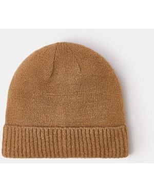 Accessorize Plain Beanie Hat - Brown