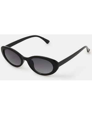 Accessorize Resin Oval Sunglasses - White