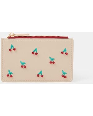 Accessorize Cherry Card Holder - Natural