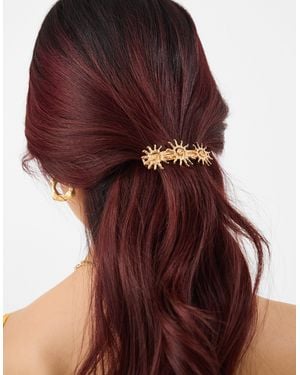 Accessorize Sun Swirl Barrette Hair Clip - Red